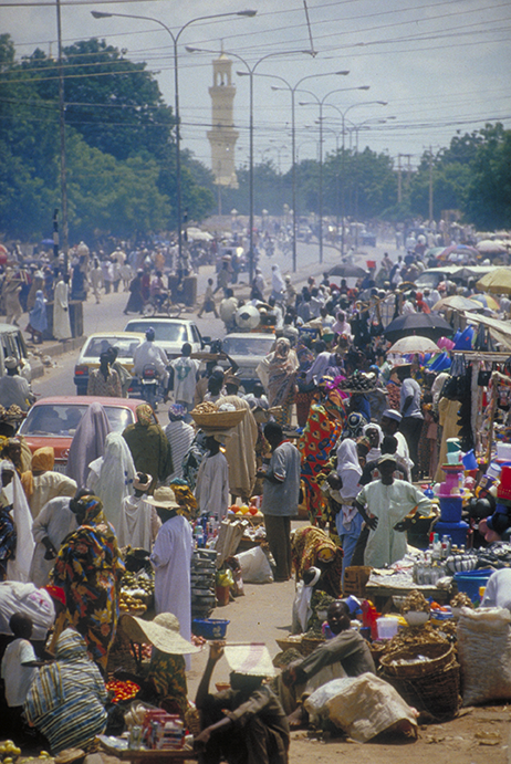 An informal market in Nigeria.