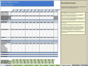 Financial Modeling Tool (Product Forecast)